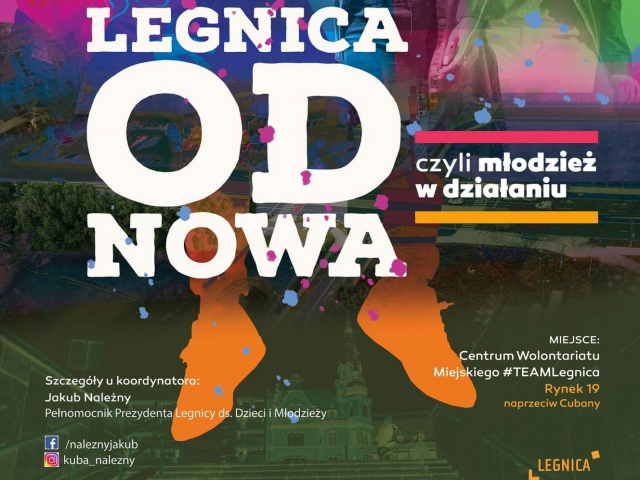 Plakat akcji Team Legnica - Legnica od nowa