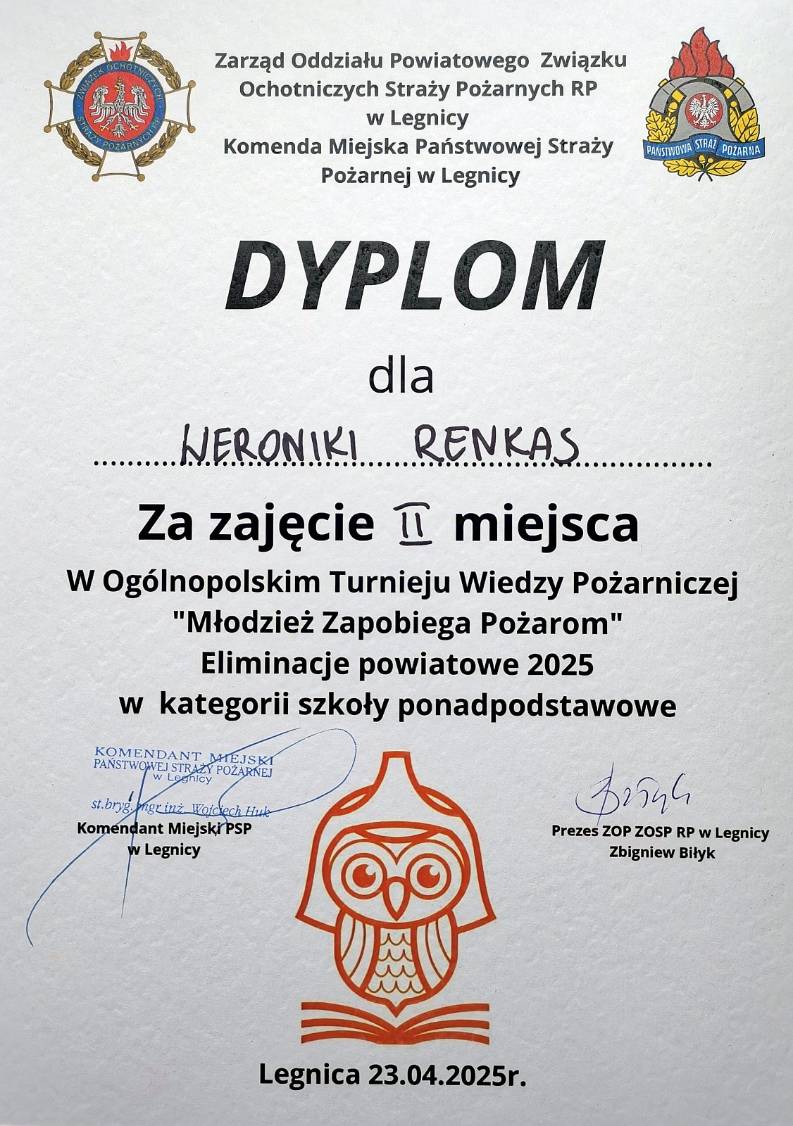 1 Turniej Wiedzy Pozarniczej 2025