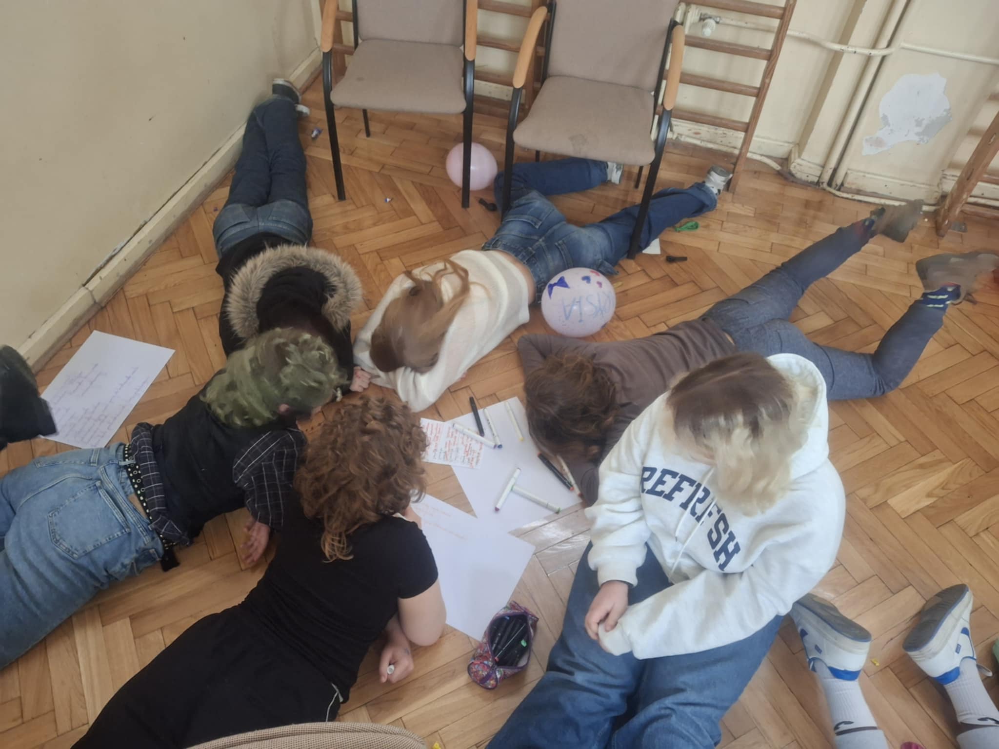 Klasa 1b podczas wycieczki integracyjnej